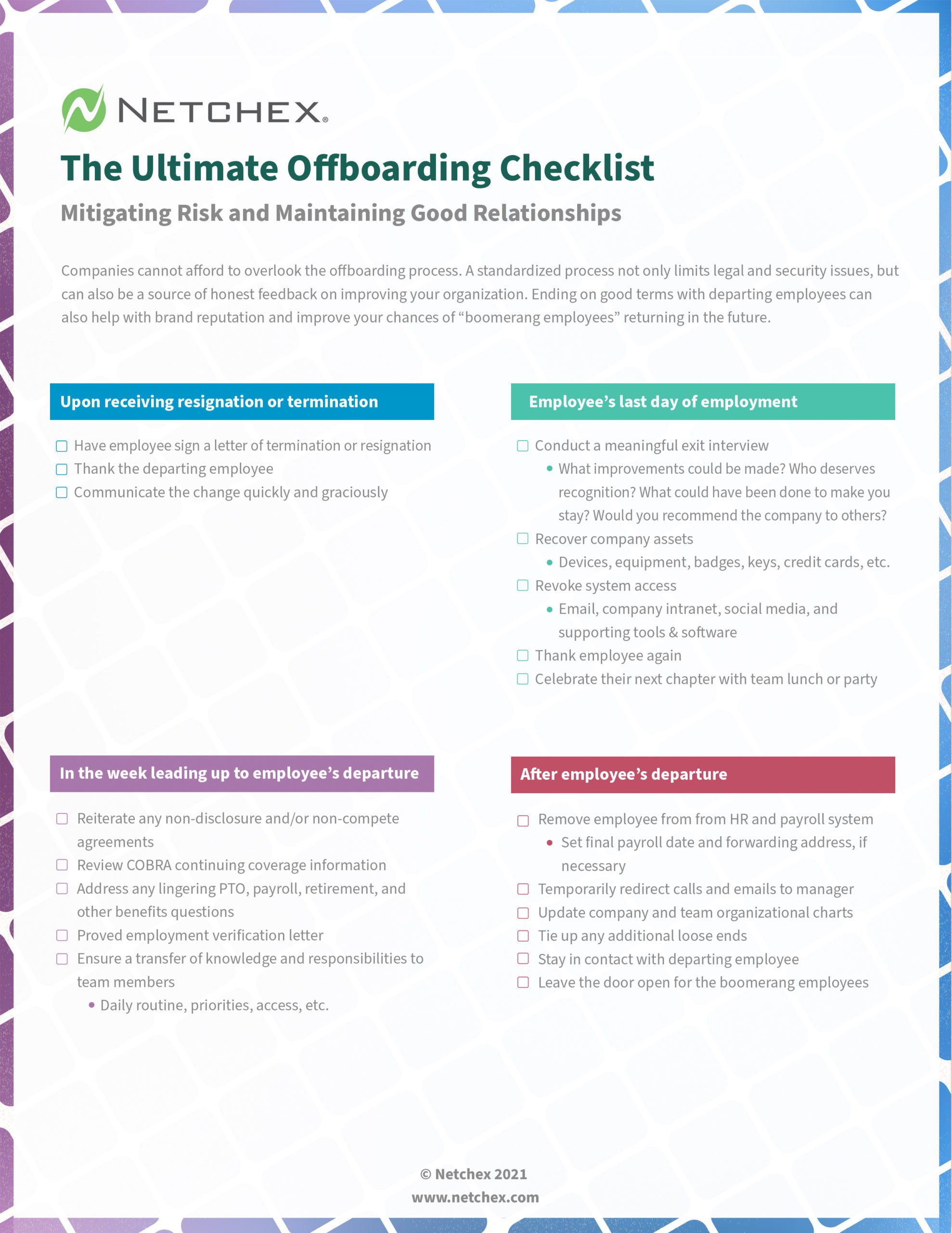 Offboarding Checklist