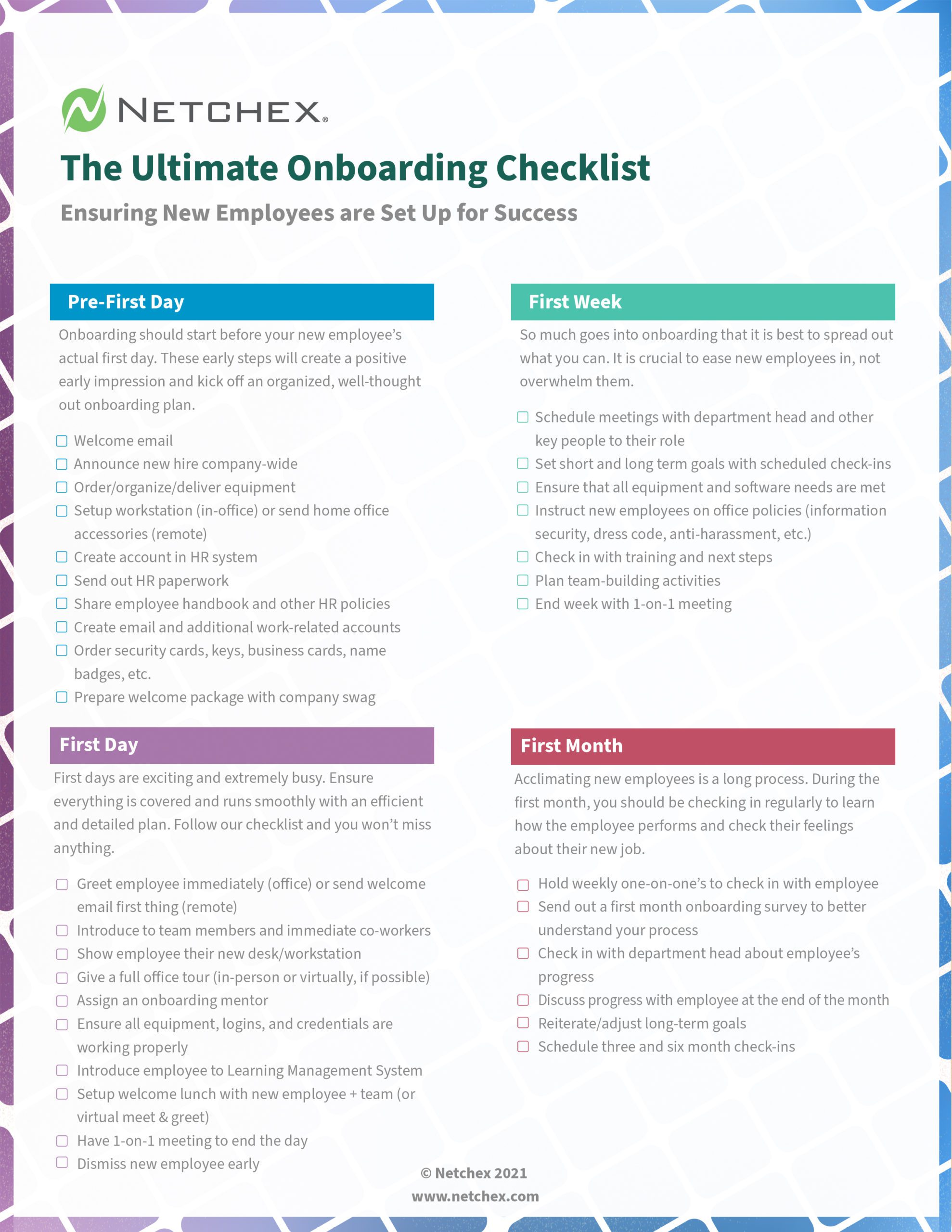 Onboarding Checklist