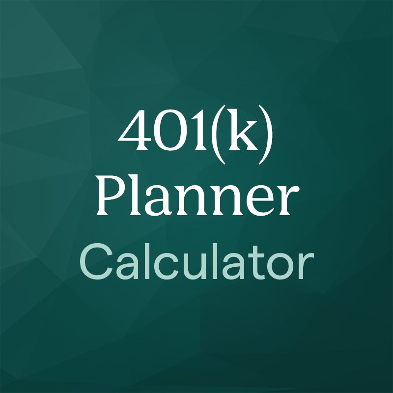 The 401(k) Planner Calculator