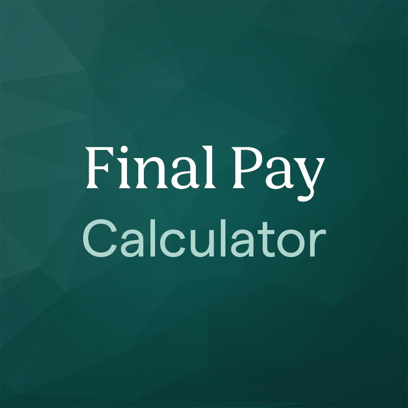 Final Pay